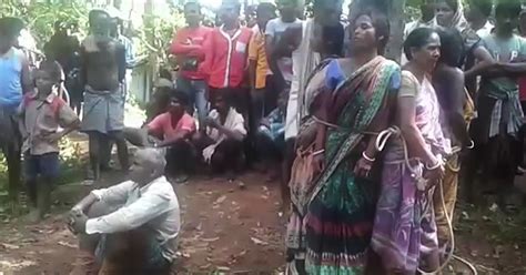 Women Tied To Tree And Brutally Beaten As Villagers Accuse Them Of