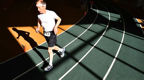 Indoor Marathoners Test Their Treads With 211 Laps On Arcc Track