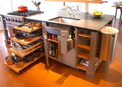 Hinged drop leaf cutting table. Space Saving Ideas for a Small Kitchen | Living Big In A ...