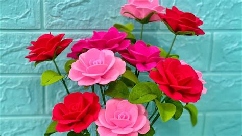 Cách Làm Hoa Hồng Vải Nỉ Cực Dễ Felt Flowers By Shins House Youtube
