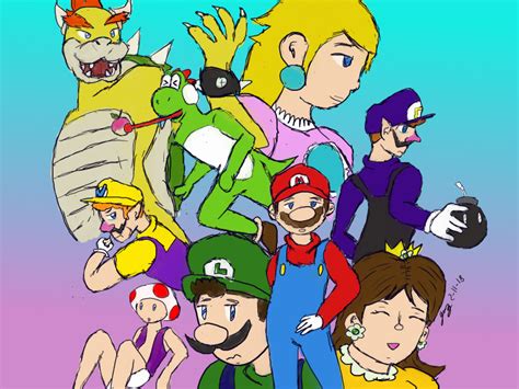Super Mario Anime Poster By Jazthetrash On Deviantart