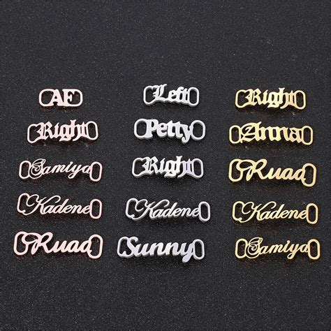 Personalized Shoe Tag Trainer Tags Name Shoe Buckle Etsy