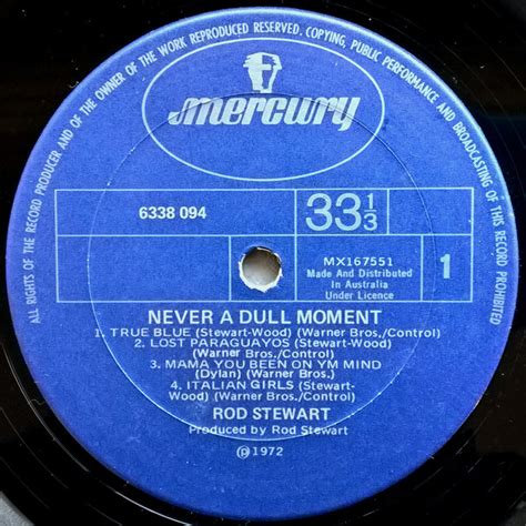Rod Stewart Never A Dull Moment 1972 Vinyl Discogs