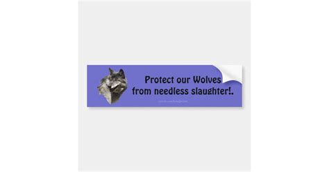 Timber Wolf Conservation Bumper Sticker Zazzle
