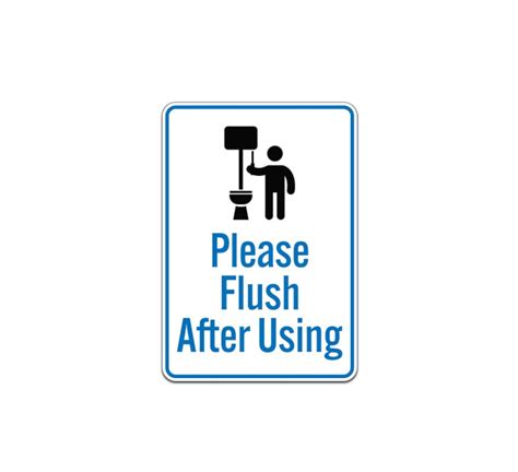 Shop For Please Flush After Use Sign Bannerbuzz