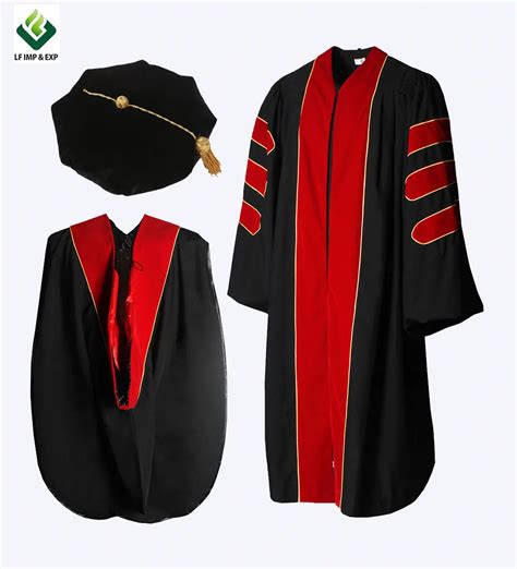 Wholesale Doctoral Graduation Gownphd Gowndoctoral Robe Suit Custom