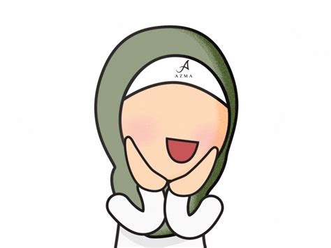 7 Hijab Girl  Sticker By Riza Nugraha On Dribbble