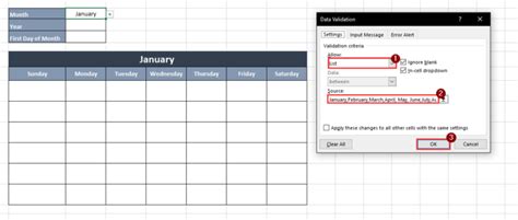 How To Make An Interactive Calendar In Excel Sheetaki