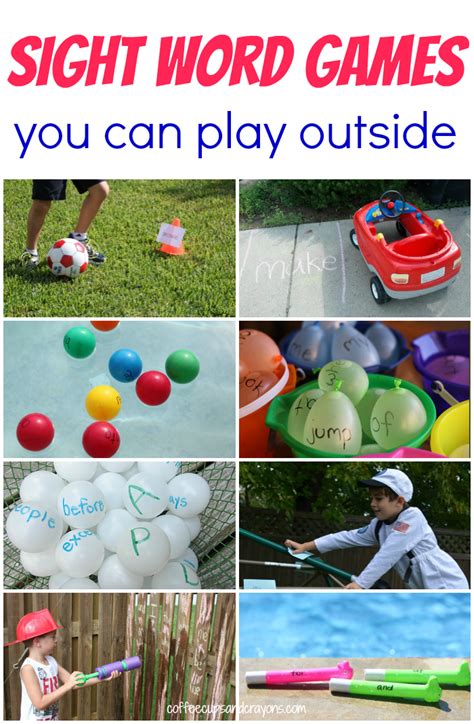 Lots Of Fun Sight Word Games That Are Perfect To Play Outside The