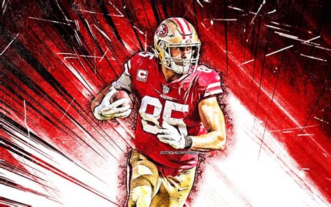 Descargar Fondos De Pantalla George Kittle Grunge Arte 4k Nfl San