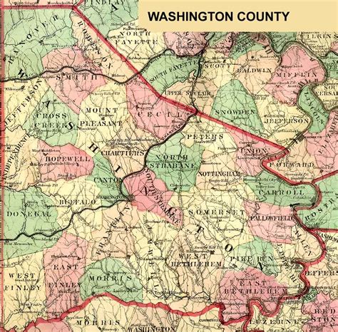 Washington County Pennsylvania Maps And Gazetteers