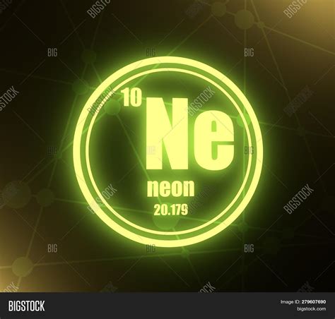 Neon Chemical Element Image And Photo Free Trial Bigstock