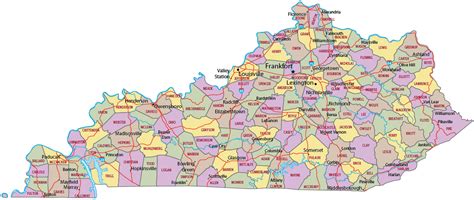 Map Of Kentucky Travel United States