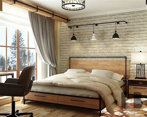 Stylish Loft Style Bedroom Design Interior Design Ideas