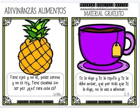 Adivinanzas De Frutas Y Verduras Artofit