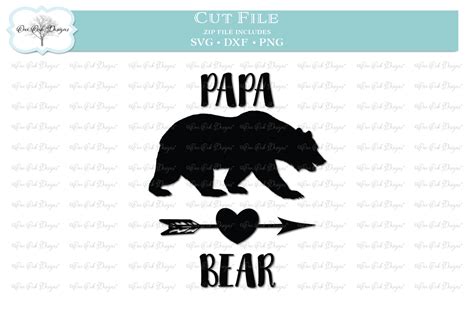 Papa Bear SVG DXF PNG