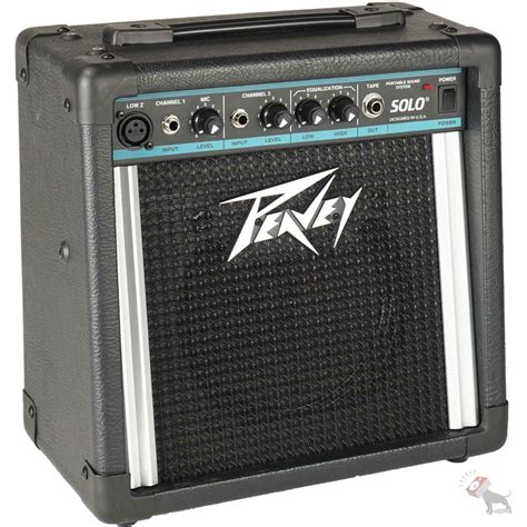 Peavey Solo Portable Pa 2 Channel Powered Sound System Battery Or Ac