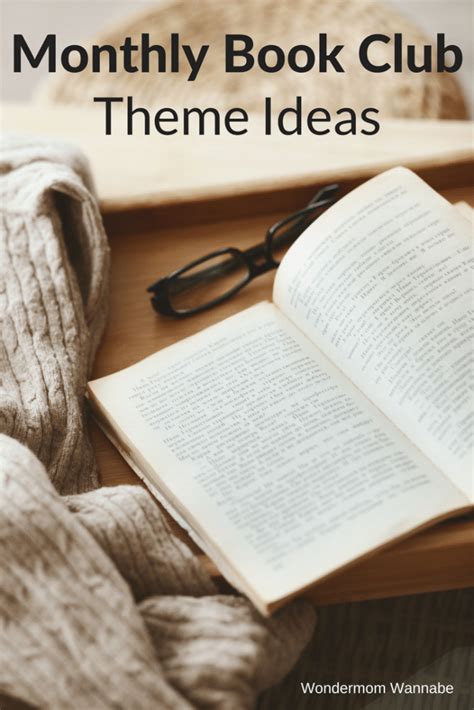 Monthly Book Club Theme Ideas