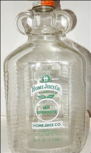 Vintage Home Juice Co Bottle W Lid Abandoned Treasures