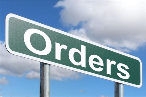 Orders - Free of Charge Creative Commons Green Highway sign image