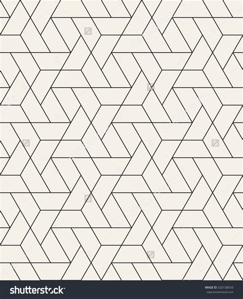 Vector Seamless Pattern Modern Stylish Texture With Monochrome Trellis