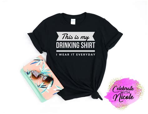 Funny Drinking Shirt For Women This Is My Drinking Shirt Etsy Uk