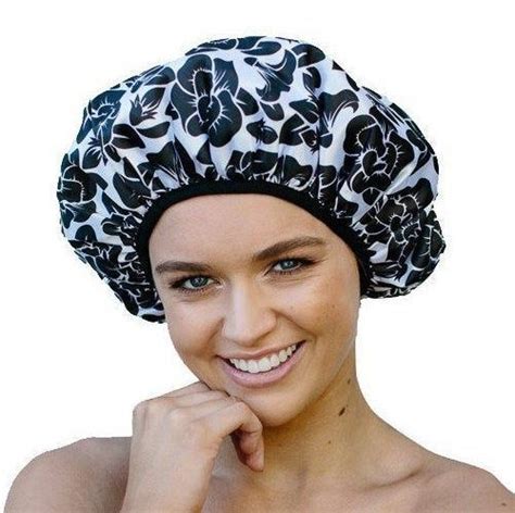 Shower Cap For Women Shower Cap Terry Lined Reusable Mothers Day