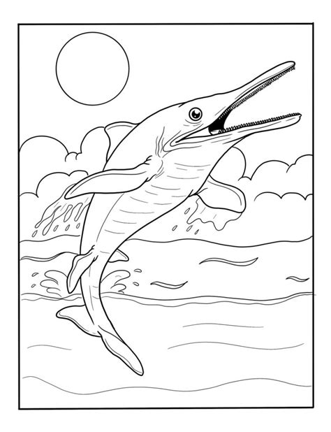 Printable Sea Animals Coloring Pages Free Dinosaur Pictures To Color