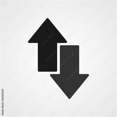 Up And Down Arrows Icon Vector Stock Vector Adobe Stock