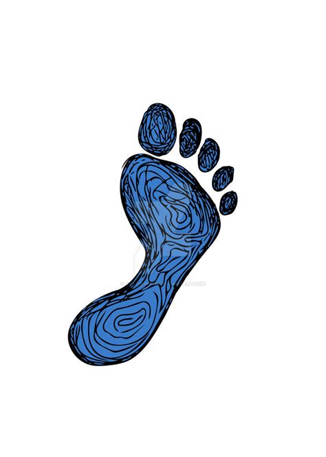 Footprint Drawing By Apatrimonio On Deviantart