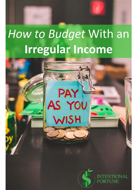 How To Budget With An Irregular Income Budgeting Simple Budget