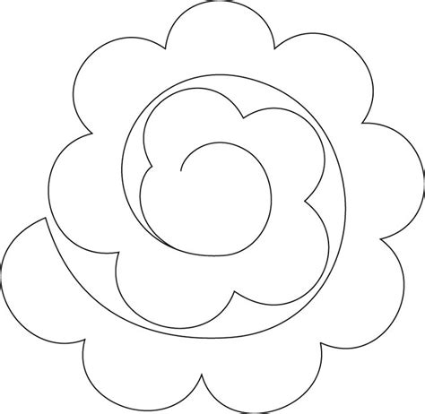 Como hacer flores gigantes de papel mifiestadecoraciones com blog. Moldes de Desenhos de Flores Para Imprimir | Mensagens e ...