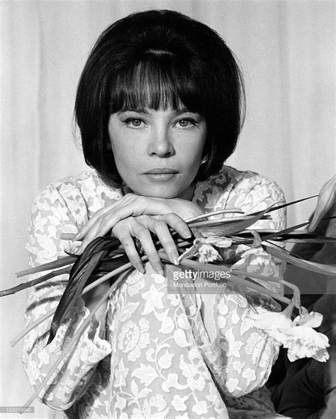 a portrait of the french actress and dancer leslie caron renowned leslie caron french