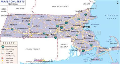 Massachusetts State Parks Map Printable Map