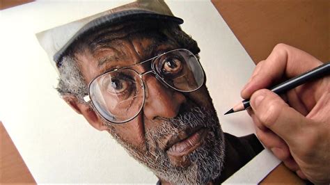 An Amazing Timelapse Of A Photorealistic Portrait Being