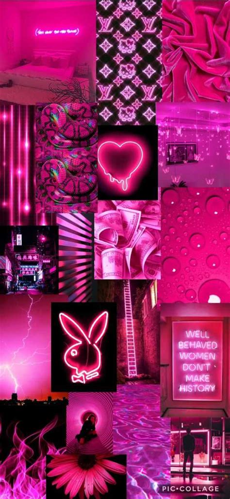 Hot Pink Aesthetic Wallpaper Hot Pink Background Wall