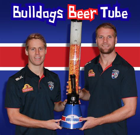 Bulldogs Beer Tube Aussie Beer Tubes