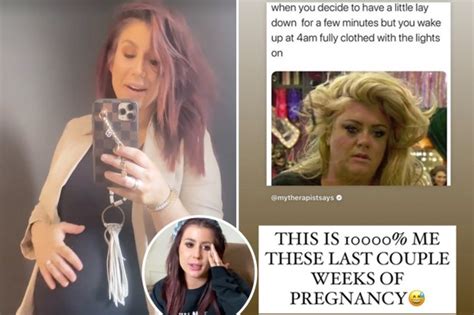 Teen Mom S Pregnant Chelsea Houska Has Been Falling Asleep With The Lights On During Final