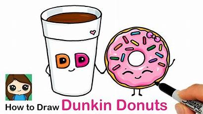 Draw Donuts Dunkin Donut Coffee Cup Easy