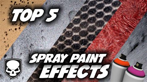 Top 5 Spray Paint Effects 2017 Super Easy Tricks Youtube