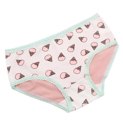 Buy 1pc Women Underwear Ice Cream Printed Panties Lady