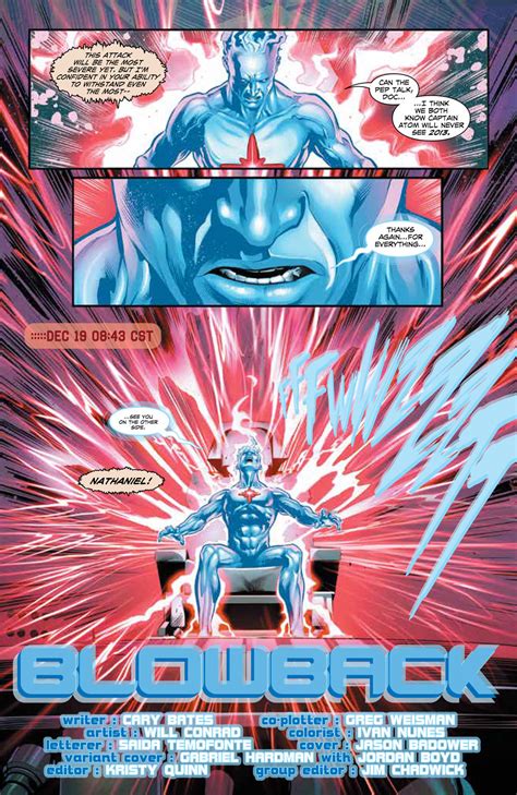 The Rise And Fall Of Captain Atom 1 Eight Page Advance Preview Nerdspan