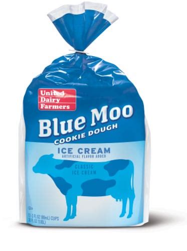 United Dairy Farmers Blue Moo Cookie Dough Ice Cream Cups 12 Ct Kroger