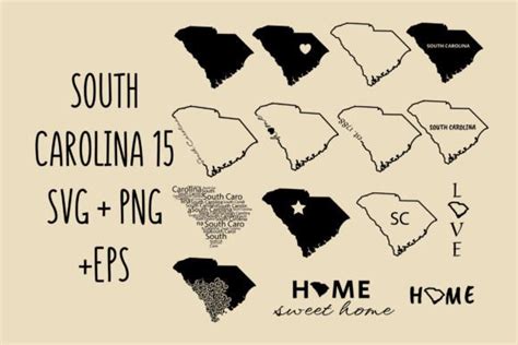 South Carolina State Svg Outline Graphic By Svgxoxo · Creative Fabrica
