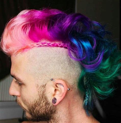 87 Best Images About Men With Dyed Hair Mermaid Man Hair