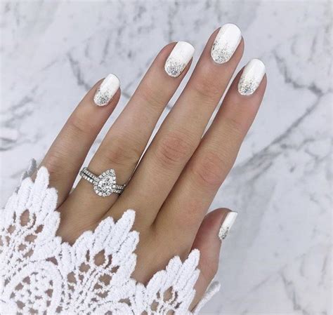 Simple Wedding Nails Wedding Manicure Wedding Nails Design Bridal