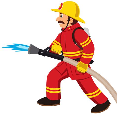 Fireman Men Clipart Fire Brigade Pencil And Inlor Men