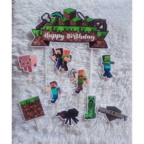 Minecraft Cake Toppers Shopee Philippines