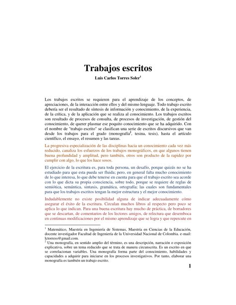 Pdf Trabajos Escritos