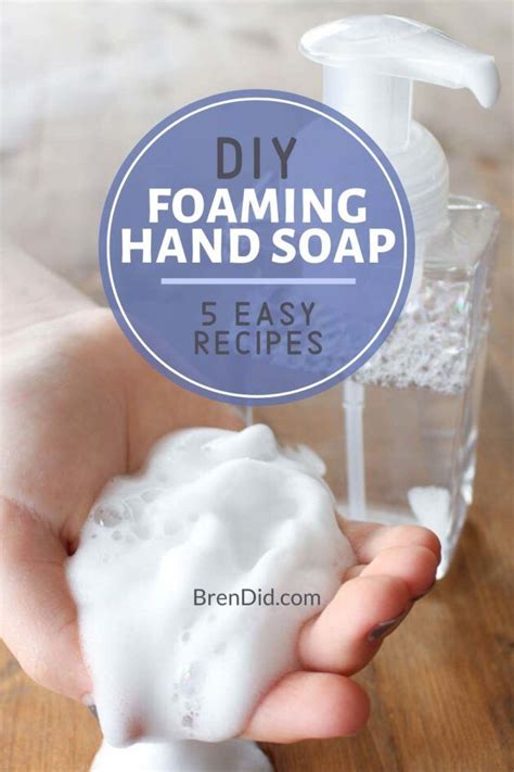 Easy All Natural Foaming Hand Soap Diy In 2020 Diy Foaming Hand Soap